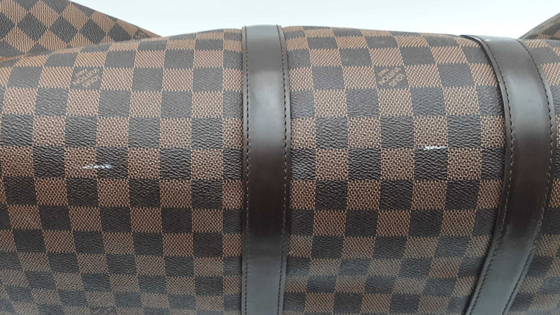 Louis Vuitton Bandoulière 55 Damier Ebene Duffle Bag Aa0525wordu