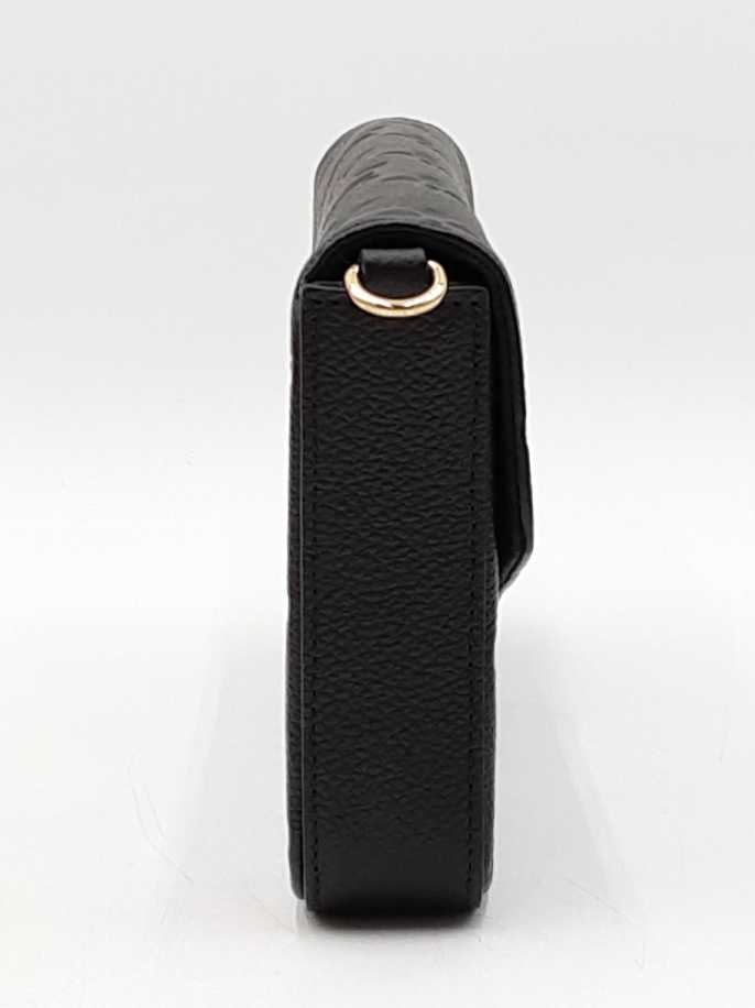 Louis Vuitton Pochette Félicie In Black Monogram Empreinte Leather Fw12loxzdu