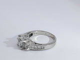 1.35 Cttw Diamond 14k White Gold Anniversary Ring 4.9 Grams Size 7 Aa0625cxzsa