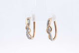 Diamond Hoop Earrings In 10k Yellow Gold 2.58 Grams Eb1124ersa