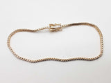 1.00 Cttw Lab Grown Diamonds 14k Yellow Gold 4.3g Tennis Bracelet 7.25 In Do0525rcxde
