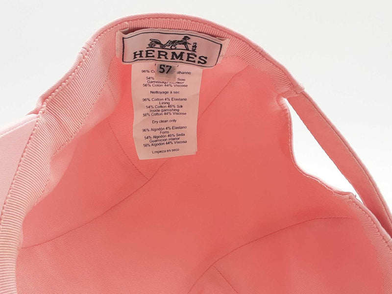 Hermes Davis Emile Hermès Cap Pink Hat Size 57 Aa0925wzxsa