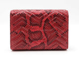 Gucci Gg Marmont Chain Mini Bag In Quilted Red Python Leather Fw0626pzxdu