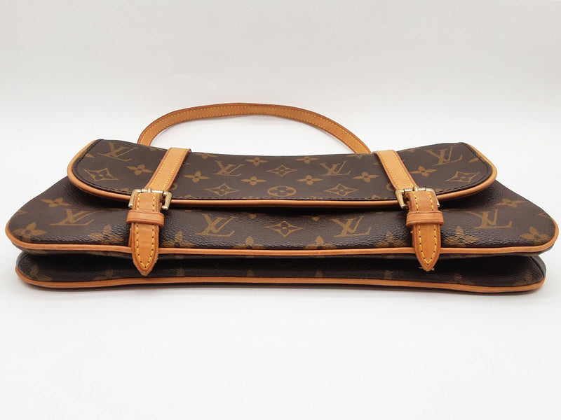 Louis Vuitton Marelle Brown Monogram Coated Canvas Shoulder Bag Do0425lolrde