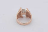 0.60ctw Diamond Ring In 14k Yellow Gold 9.1 Grams Size 5.75 Eb0725ezxsa