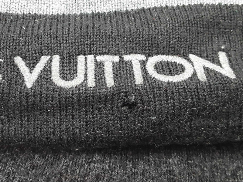 Louis Vuitton Black Logo Wool Beanie Size S Do0825lrxde