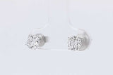1.0cttw Lab Grown Diamond Stud Earrings In 14k White Gold 0.9 Grams Eb0326orxsa