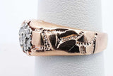 0.35ctw Diamond Ring In 14k Rose Gold 5.1 Grams Size 7.5 Eb0225ocrsa