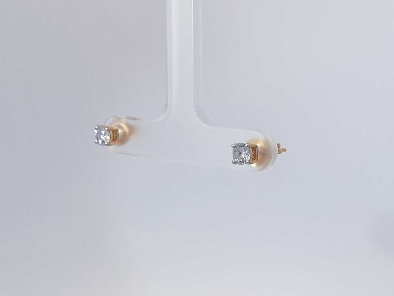 0.50 Cttw Lab Grown Diamond 14k Yellow Gold Stud Earrings .90 Grams Aa0725lwosa