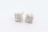 1.26cttw Diamond Stud Earrings In 18k Yellow Gold 3.7 Grams Eb0126rcrdu