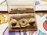 Gucci X Pikara Padlock Mini Textured Dollar Leather Crossbody Bag Do0126lrzxde