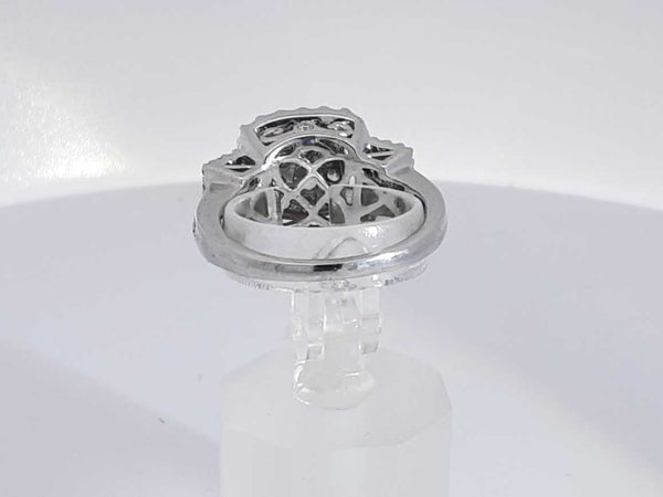 1.66 Cttw Diamond 14k White Gold Ring 9.3 Grams Size 8 Aa1025srzsa