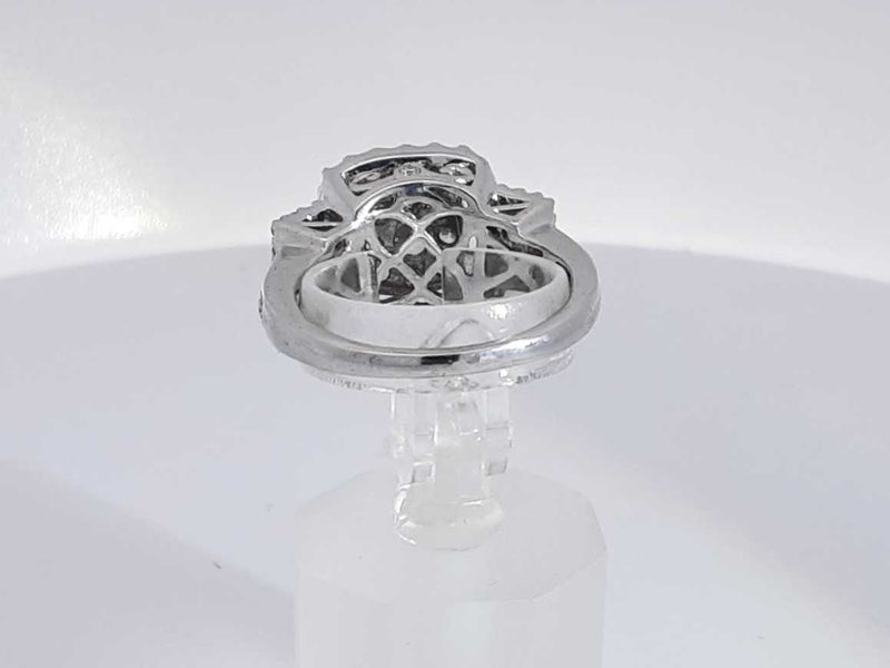 1.66 Cttw Diamond 14k White Gold Ring 9.3 Grams Size 8 Aa1025srzsa