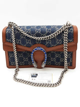 Gucci Gg Monogram Denim Dionysus Chain Shoulder Bag Eb0526lwlide