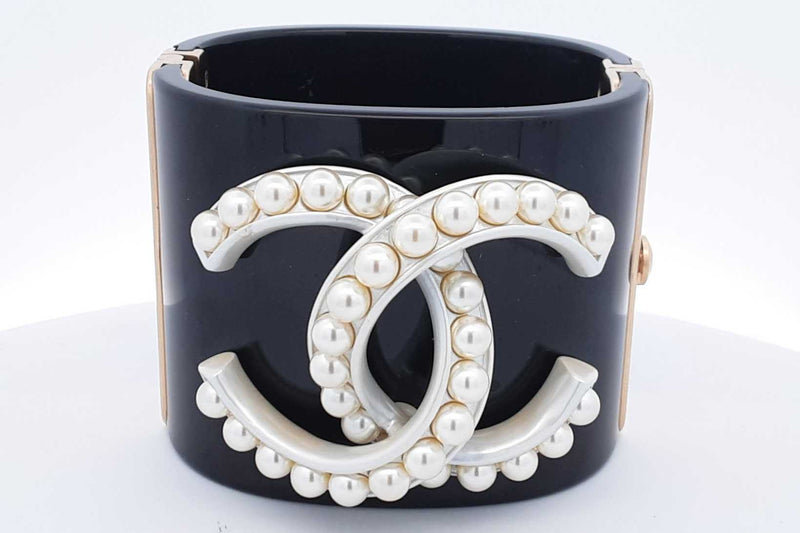 Chanel Faux Pearl Cuff Bracelet  Eb0924wxzdu