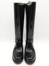 Moncler Ginger Stivale Black Rubber Tall Boots Size Eu 39 Do0225lcrde