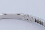0.33ctw Diamond Hinged Bangle Bracelet In 14k White Gold 13.9 Grams Eb0926llrxde