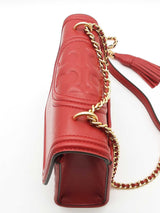 Tory Burch Fleming Red Leather Shoulder Bag Eb0726pxde