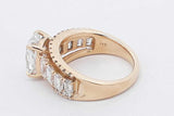 4.08cttw Lab Grown Diamond Ring In 14k Yellow Gold 8.3 Grams Size 8 Eb0826epxsa