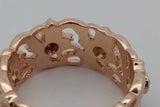 14k Rose Gold Diamond Floral Eternity Band 7.8 Grams Size 6 Eb0926pexsa