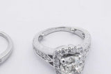 2.76cttw Diamond Wedding Set In 14k White Gold 7.8 Grams Size 3.5 Eb0426orxzsa