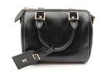 Louis Vuitton Monogram Black Leather Speedy Bandouliere 20 Eb0526oxxzde