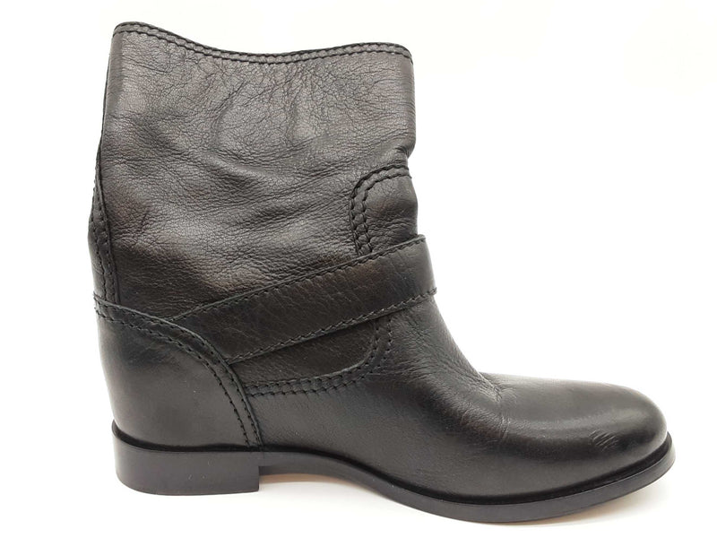 Prada Black Leather Boots Size Eu 38 Do0925oxzde