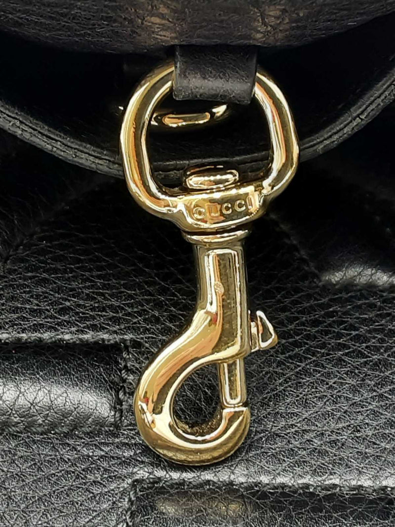 Gucci Gg Soho Black Pebbled Leather Chain Shoulder Bag Fw1124wxzdu