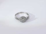 0.22 Cttw Diamond 14k White Gold Ring 4.6 Grams Size 11 Aa0925ocrsa