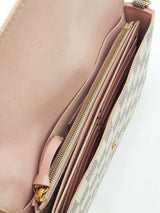 Louis Vuitton Pochette Félicie In Damier Azur Canvas & Rose Leather Fw0626rrzdu