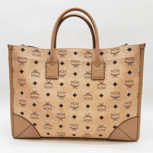 Mcm Munchen Visetos Monogram Tote Bag Sd1125ozxde
