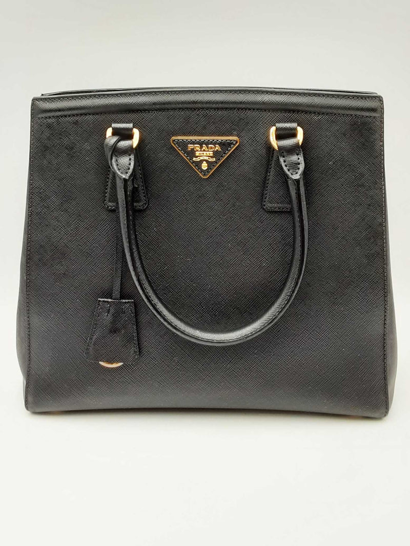 Prada Double Zip Saffiano Leather Shoulder Bag Eb0924wrxdu