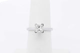 0.70ctw Princes Cut Diamond Ring 14k White Gold 2.3 Grams Size 5.25 Eb1025wwxsa