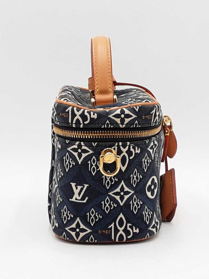 Louis Vuitton Since 1854 Vanity Pm In Blue Jacquard Fw1125loxzdu