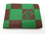 Louis Vuitton Green Damier Coated Canvas Leather Bifold Wallet Do0925oxzde