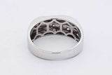 0.25cttw Diamond Ring In 14k White Gold 5.9 Grams Size 9.25 Eb0926cxzsa