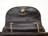 Gucci Purple Leather Bamboo Handle Chain Crossbody Bag Do0526prxde