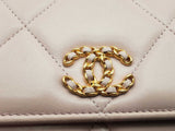 Chanel 19 Pink Quilted Leather Wallet On Chain Crossbody Bag Do0526opcxde