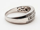 1.02 Cttw Natural Diamonds 14k White Gold 5.3g Ring Size 9.25 Do0626rxzde