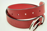 Louis Vuitton Paris Maison Fondee En 1854 Red Leather Belt Eb1224lrxdu