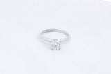 Round Diamond Approx. 0.96ctw Solitaire Ring In 14k White Gold 2.79g Eb723lwxzsa