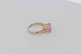 Pink Gemstone Ring In 10k Yellow Gold 2.8 Grams Size 5 Eb0926srsa
