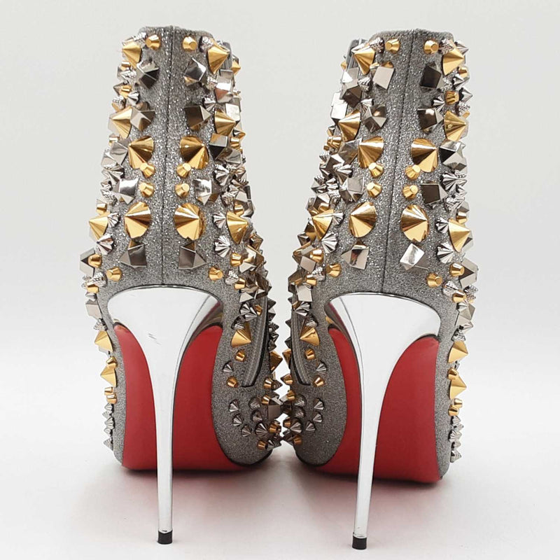 Christian Louboutin Full Kate 100 Calf Glitter Specchio Size 40 Sd0525orzsa