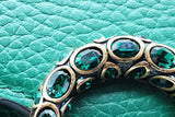 Gucci Dionysus Emerald Green Leather Chain Wallet Eb0526cxzde