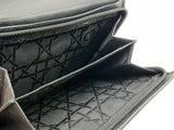 Christian Dior Black Leather Wallet Fw0225lrxdu