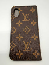 Louis Vuitton Iphone X/xs Folio Brown Monogram Case Do0924lorde