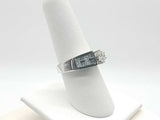 0.77 Dwt Diamond 7.1 Grams White Gold 14k Size 7.5 Jg0625iwomia