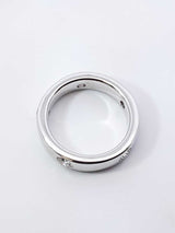 0.65 Cttw Diamond & 14k White Gold Anniversary Ring 6.3 Grams Size 4 Fw0226iszdu