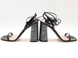 Miu Miu Vernice Glitter And Pantent Leather Heels Size 38eu 8us Sd1225lrzde