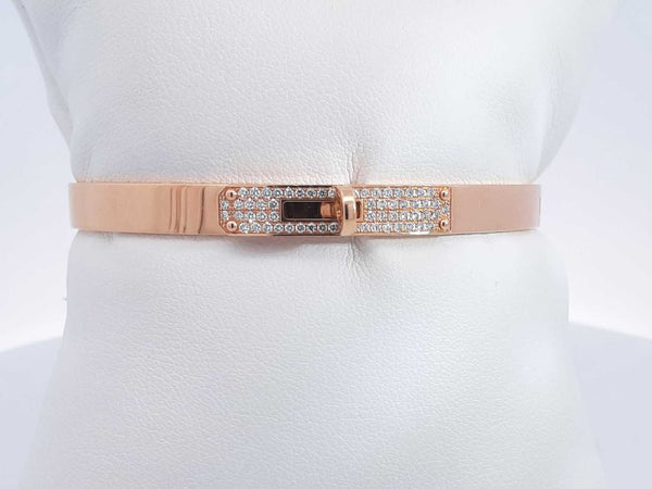 1 Cttw Diamond 18k Yellow Gold Hinged Bangle Bracelet 23.50g 7 In Aa0124rzxzmia